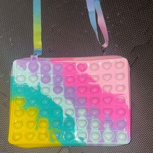 Colorful Heart Pop It Kids Bag